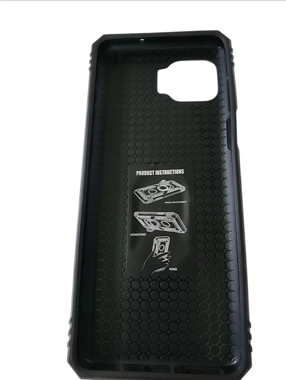 Metallic Red Rugged Phone Case w/ Kickstand - Motorola Moto One 5G